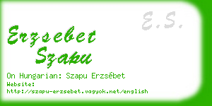 erzsebet szapu business card